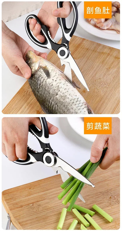 Heavy Duty Kitchen Scissors Multipurpose Dishwasher Safe Meat Poultry and General Purpose Scissors Stainless Steel Utility Tools