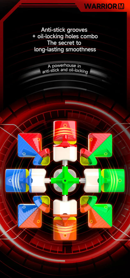 QiYi QiHang Warrior M 3x3 Magic Cubes White Black Speed Puzzle Professional Cubo Magico Toys Birthday Christmas Gifts For Kids