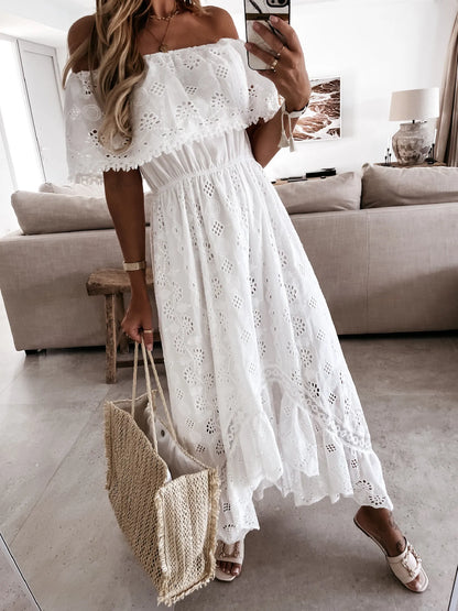 Elegant Summer White Dress for Women
