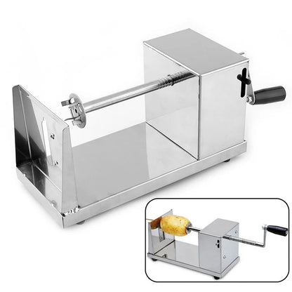 Potato cutter Tornado semi-automatic stretching spiral thick stainless steel, manual slicer French fry machine vegetable cutter