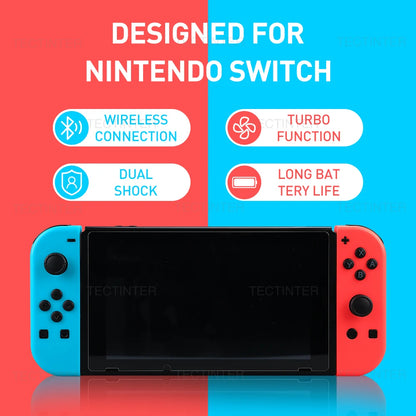 Compatibile con NS Switch/Lite/OLED Controller Joypad Wireless Joystick Gamepad Controle con funzione Wake-up/Screenshot