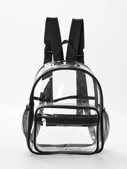 Transparent Contrasting Color Waterproof Children'S Backpack Suitable For Girls, Boys, Swimming, Outdoor Sports, And Travel