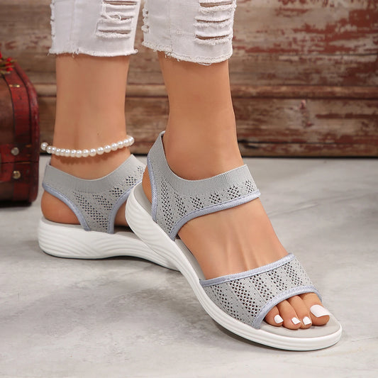 Fashionable Flying Woven Flat Sandals