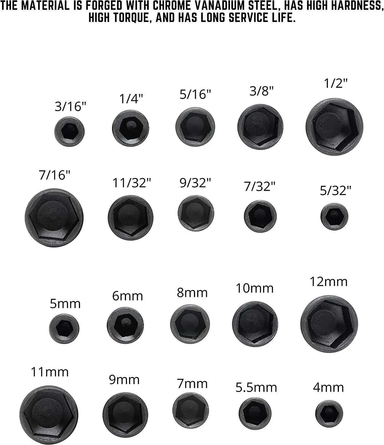 9/14pcs Powerful Socket Inner Hexagonal Wrench Hexagonal Handle Screwdriver Socket Bit Extension Rod Pneumatic Hand Tool Set