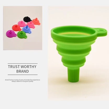 Kitchen Funnel Set Gadget Accessories Foldable Silicone Foldable Funnel for Filling Water Bottles With Liquid Transfer