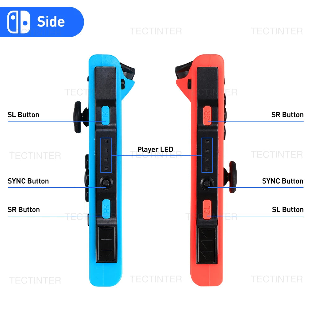 Compatibile con NS Switch/Lite/OLED Controller Joypad Wireless Joystick Gamepad Controle con funzione Wake-up/Screenshot