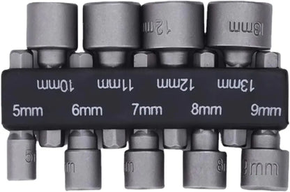 9/14pcs Powerful Socket Inner Hexagonal Wrench Hexagonal Handle Screwdriver Socket Bit Extension Rod Pneumatic Hand Tool Set