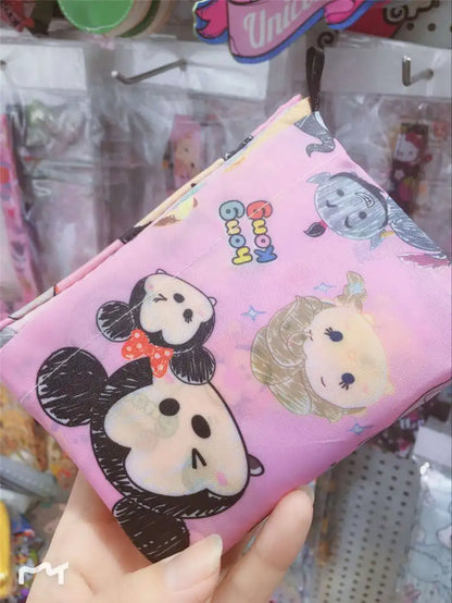 50*60cm Disney cartoon  bag Stitch shopping Mickey mouse bag storage High capacity green bag hand cartoon shoulder
