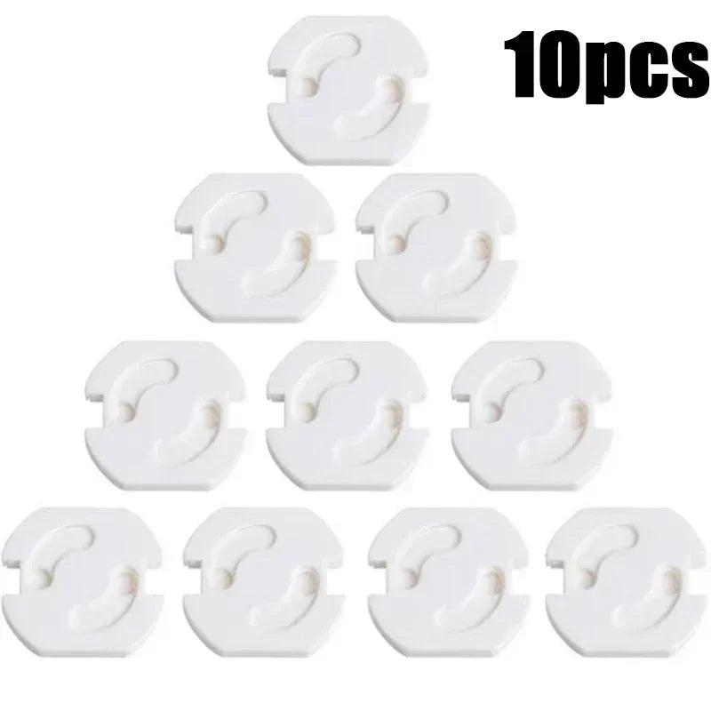 1/10pcs  Baby Safety Child Electric Socket Outlet Plug Protection Security Two Phase Safe Lock Cover Kids Sockets Cover Plugs