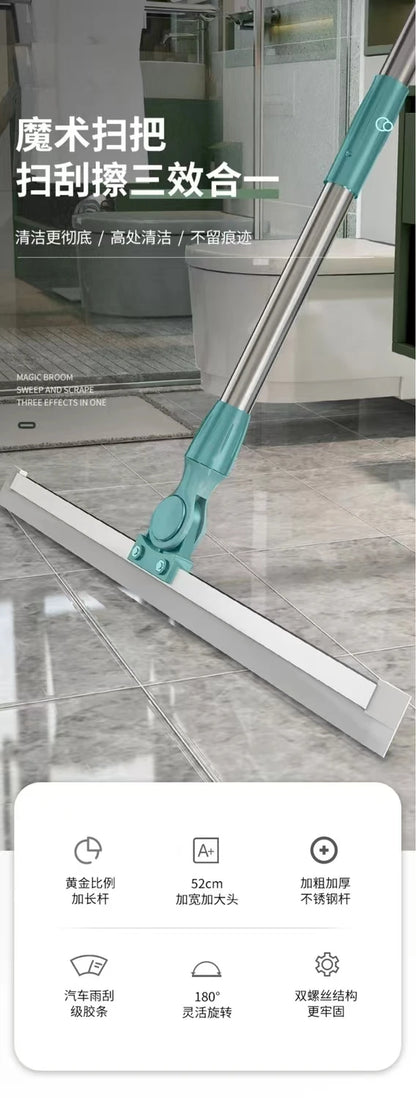 Silicone wiper  broom for bathroom  floor  magic broom sweeping artifact ground scraping floor cleaning household mop