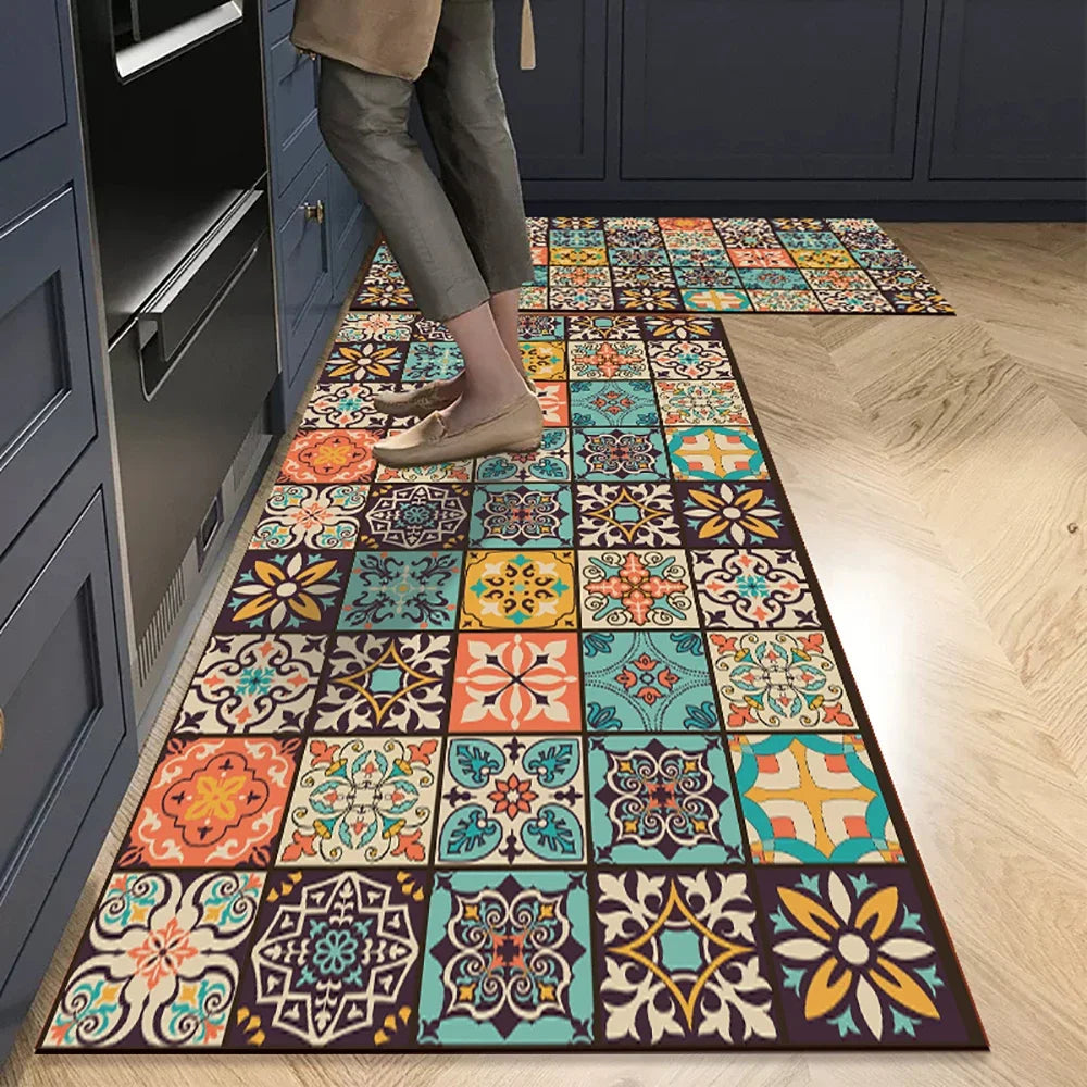 Non-slip Kitchen Carpets for Living Room Long Area Rug Kitchen Floor M0at Carpets Entrance Door Mat Home Decor Alfombra Tapis