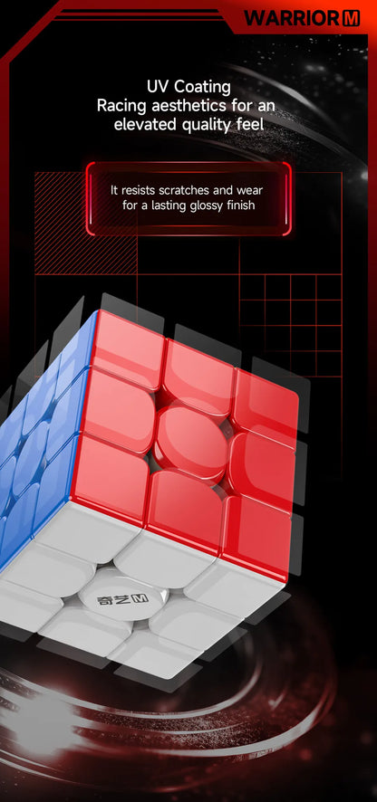 QiYi QiHang Warrior M 3x3 Magic Cubes White Black Speed Puzzle Professional Cubo Magico Toys Birthday Christmas Gifts For Kids