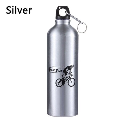 Aluminum Alloy 750ml Bicycle Water Bottle Food Grade Sports Fitness Running Riding Camping Hiking Kettle Leak-proof Bike Bottle