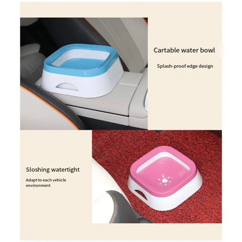 1000ml Anti-splash Water Bowl For Dogs 1L Large Capacity Drinker Drinking Bowls Dog Waterer For Puppy Cat Pet Accessories