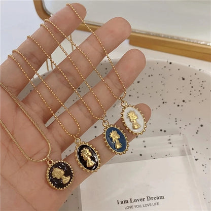 Korean Style Water Drop Star Necklace