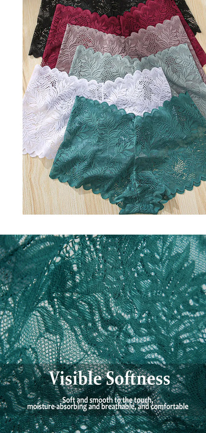 3PCS Sexy Floral Lace Panties Women Briefs Low Waist Soft Lingerie Comfortable Female Underwear Girls Intimates Panties S-XL