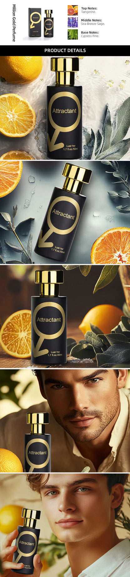 Pheromone Perfume for Women & Men - Long Lasting 72H Flirting Seduction Cologne Floral/Fruity Fragrance Eau de Toilette 50ml
