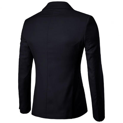 Men Blazer High Quality Business Slim Fit Single Buttons Suits Jacket Men Slim Fit Casual Wedding Groom Blazer Coats Suit Coat