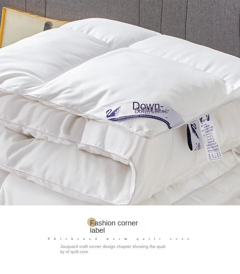Household hotel white goose down duvet blanket, summer quilt, down comforter, queen comforter