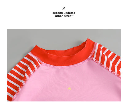 2025 Boy Girl Swimwear Swim Suits Sun Protective Long Sleeve Dinosaur Unicorn Children Swimsuits Bathing Suit Kids Swimming Suit