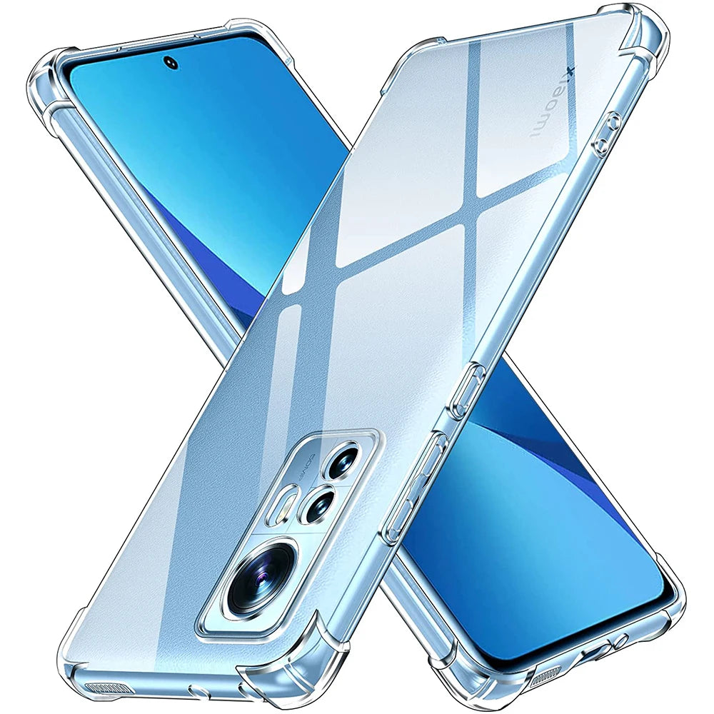 Shockproof Silicone Soft Case For Xiaomi Redmi Note 11 11S 11T 10 10S 10T 9 8 Pro 10A 10C 9A 9C 9T Clear Ultra Thin Back Cover