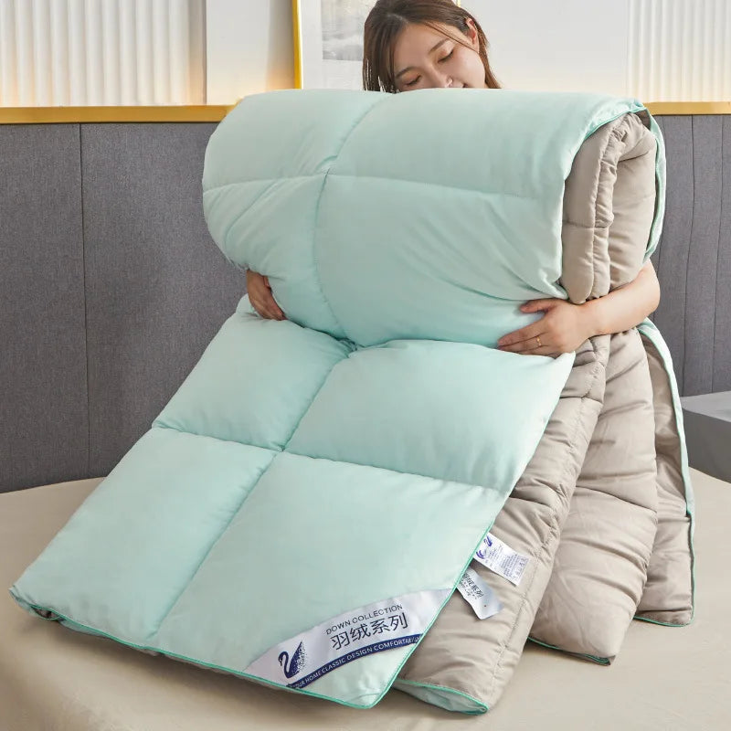 Household hotel white goose down duvet blanket, summer quilt, down comforter, queen comforter