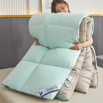Household hotel white goose down duvet blanket, summer quilt, down comforter, queen comforter