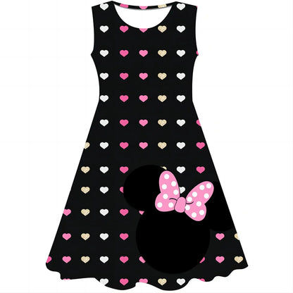 3D Printing Glisten Summer Barbie I Am Kenough Princess Dress Girls Women Short Sleeve Costume Party Dresses Children Clothes