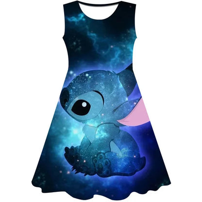 3D Printing Glisten Summer Barbie I Am Kenough Princess Dress Girls Women Short Sleeve Costume Party Dresses Children Clothes