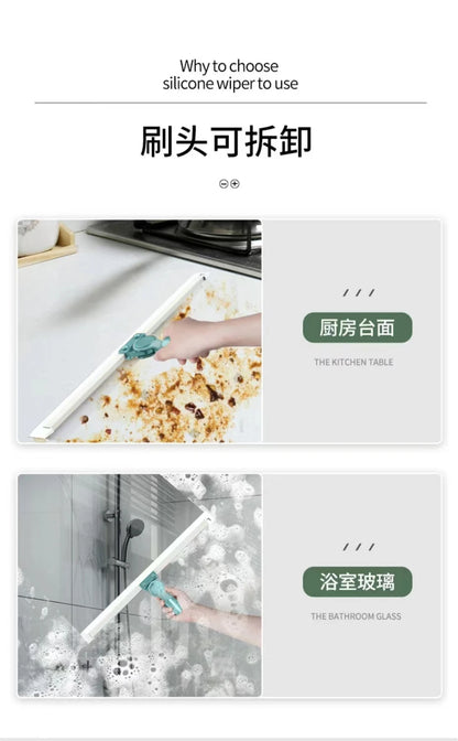Silicone wiper  broom for bathroom  floor  magic broom sweeping artifact ground scraping floor cleaning household mop
