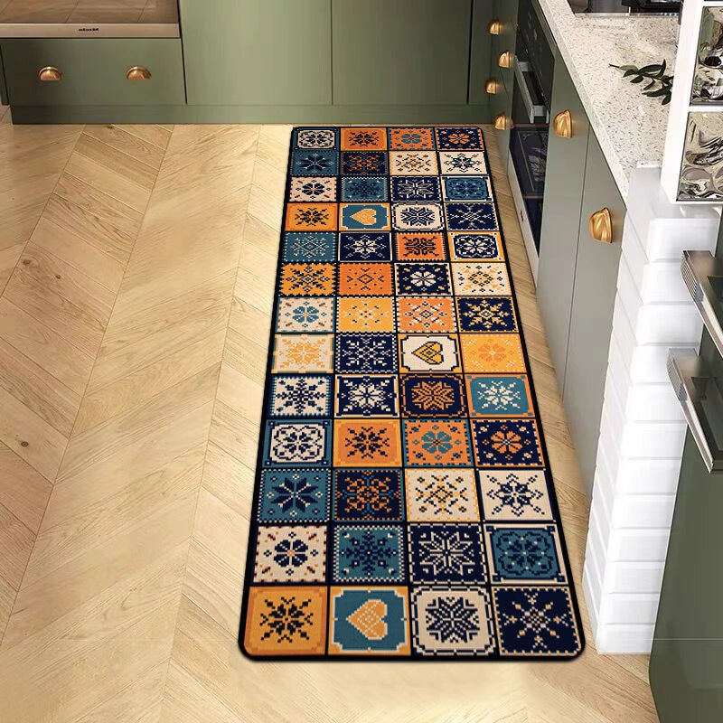 Non-slip Kitchen Carpets for Living Room Long Area Rug Kitchen Floor M0at Carpets Entrance Door Mat Home Decor Alfombra Tapis