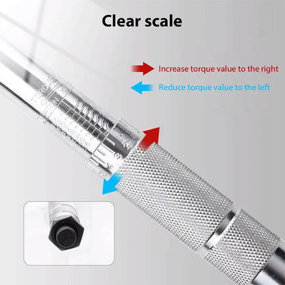 5-25Nm Quick-release Torque Wrench Set Car Repair Tool 1/4'' Ratchet Wrench Kit 11pcs Torque Spanner Screwdriver Bits Hand Tool