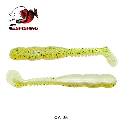 KESFISHING Fishing Lures Rock Shiner 50 95 115mm Pesca Artificial Soft Silicone Bass Baits Quality Smell and Salts T Tail Shad