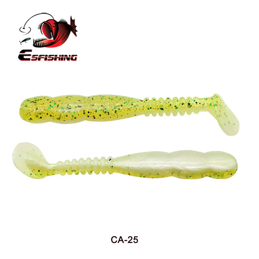 KESFISHING Fishing Lures Rock Shiner 50 95 115mm Pesca Artificial Soft Silicone Bass Baits Quality Smell and Salts T Tail Shad