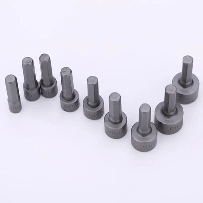 9/14pcs Powerful Socket Inner Hexagonal Wrench Hexagonal Handle Screwdriver Socket Bit Extension Rod Pneumatic Hand Tool Set