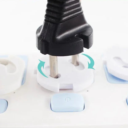 1/10pcs  Baby Safety Child Electric Socket Outlet Plug Protection Security Two Phase Safe Lock Cover Kids Sockets Cover Plugs