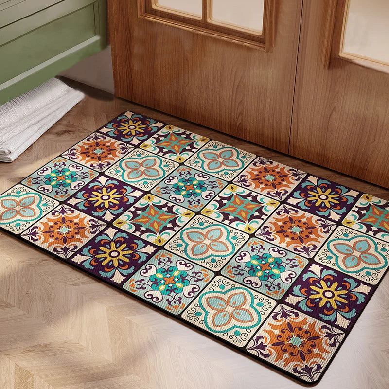 Non-slip Kitchen Carpets for Living Room Long Area Rug Kitchen Floor M0at Carpets Entrance Door Mat Home Decor Alfombra Tapis