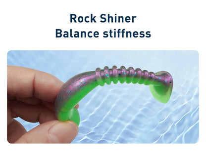 KESFISHING Fishing Lures Rock Shiner 50 95 115mm Pesca Artificial Soft Silicone Bass Baits Quality Smell and Salts T Tail Shad